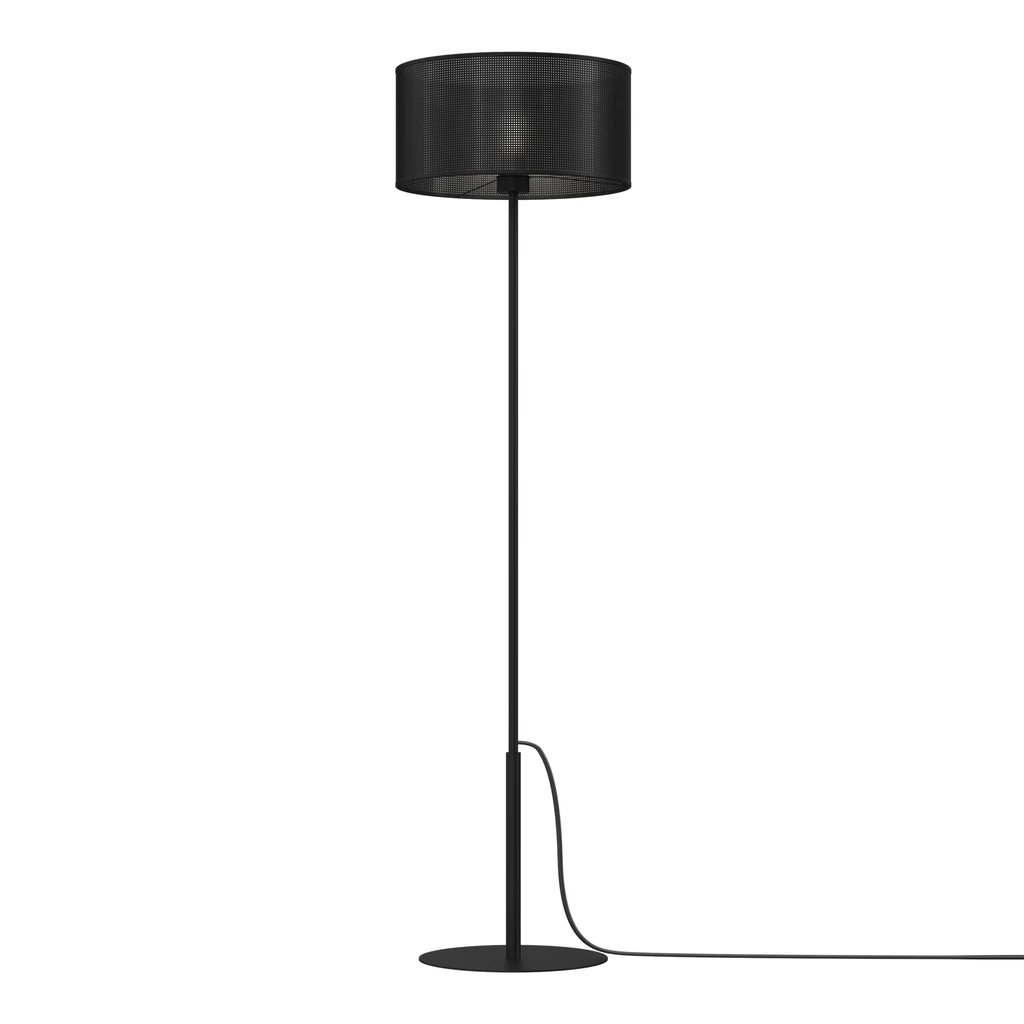 Lampa podłogowa czarna LOFT