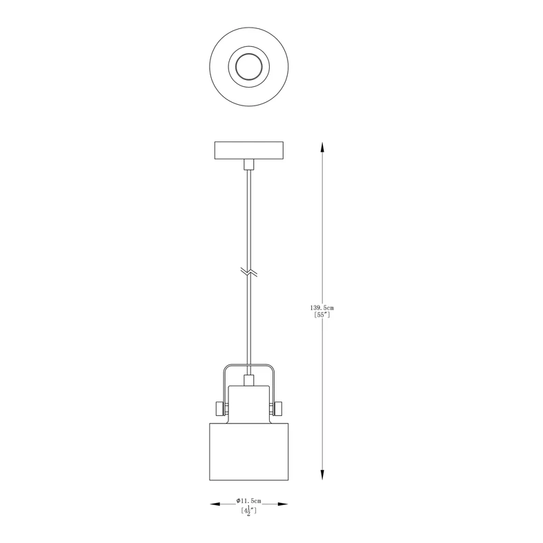 Lampa wiszaca czarno-złota DRACO I