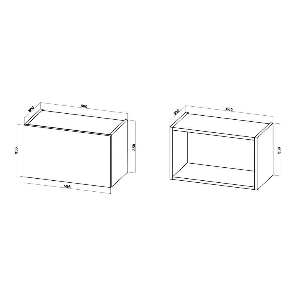 Szafka górna BASIC PLUS BP/G60O dąb craft złoty