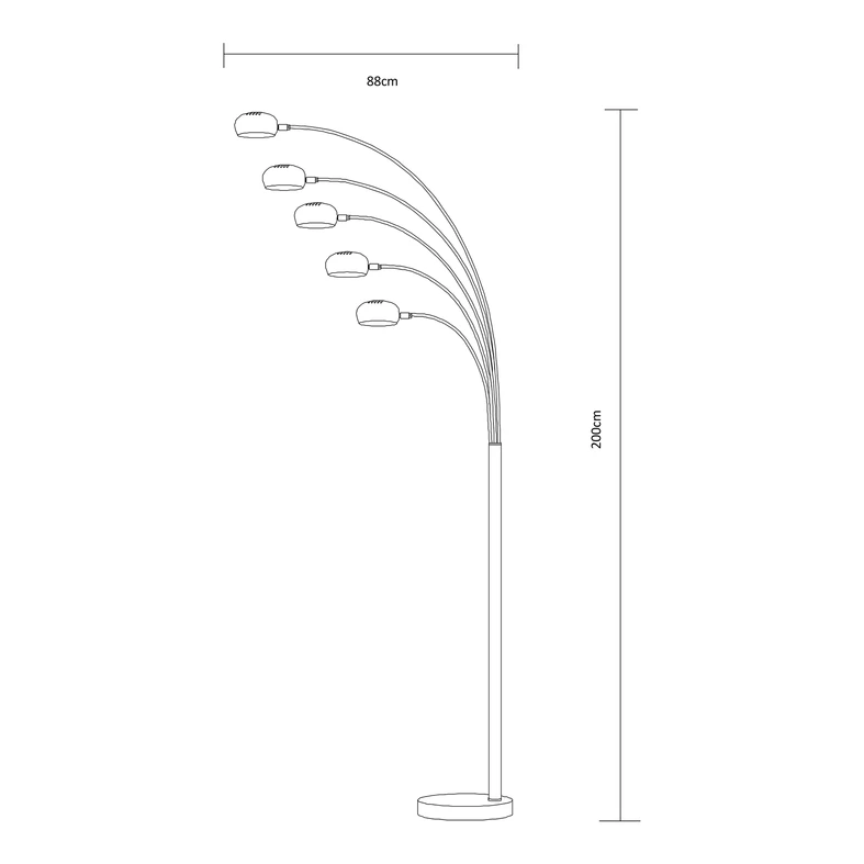 Do lampy ZODIAC możesz dobrać 5 żarówek typu E14 i mocy maksymalnej 40W.