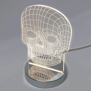 Lampa dekoracyjna LED czaszka SKULL