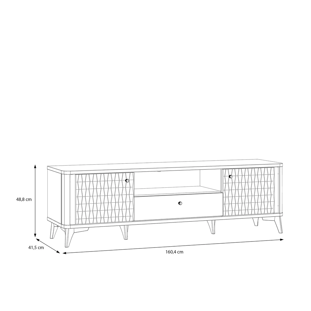 Szafka RTV z oświetleniem FORREST HILLS 160,4 cm