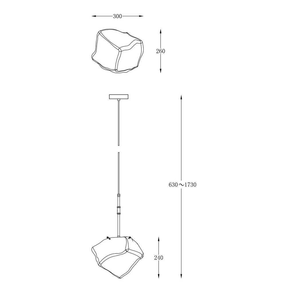 Lampa wisząca ROCK P0488-01M-SEAC