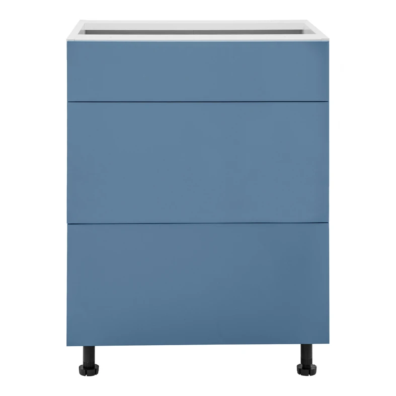 Szafka dolna z szufladami BASIC PLUS BP/D60S3 alby blue 