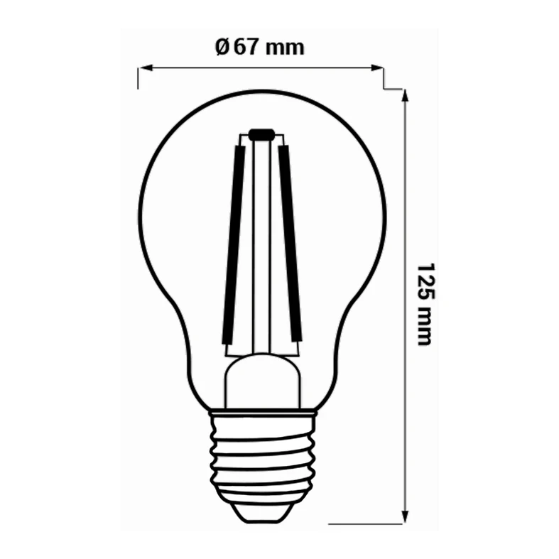 Żarówka LED E27 16W ORO-E27-A67-FL-CLARO-16W-WW barwa ciepła