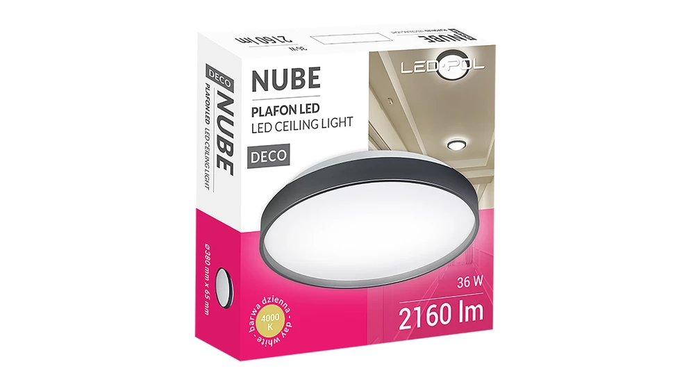 Plafon ORO NUBE LED czarny