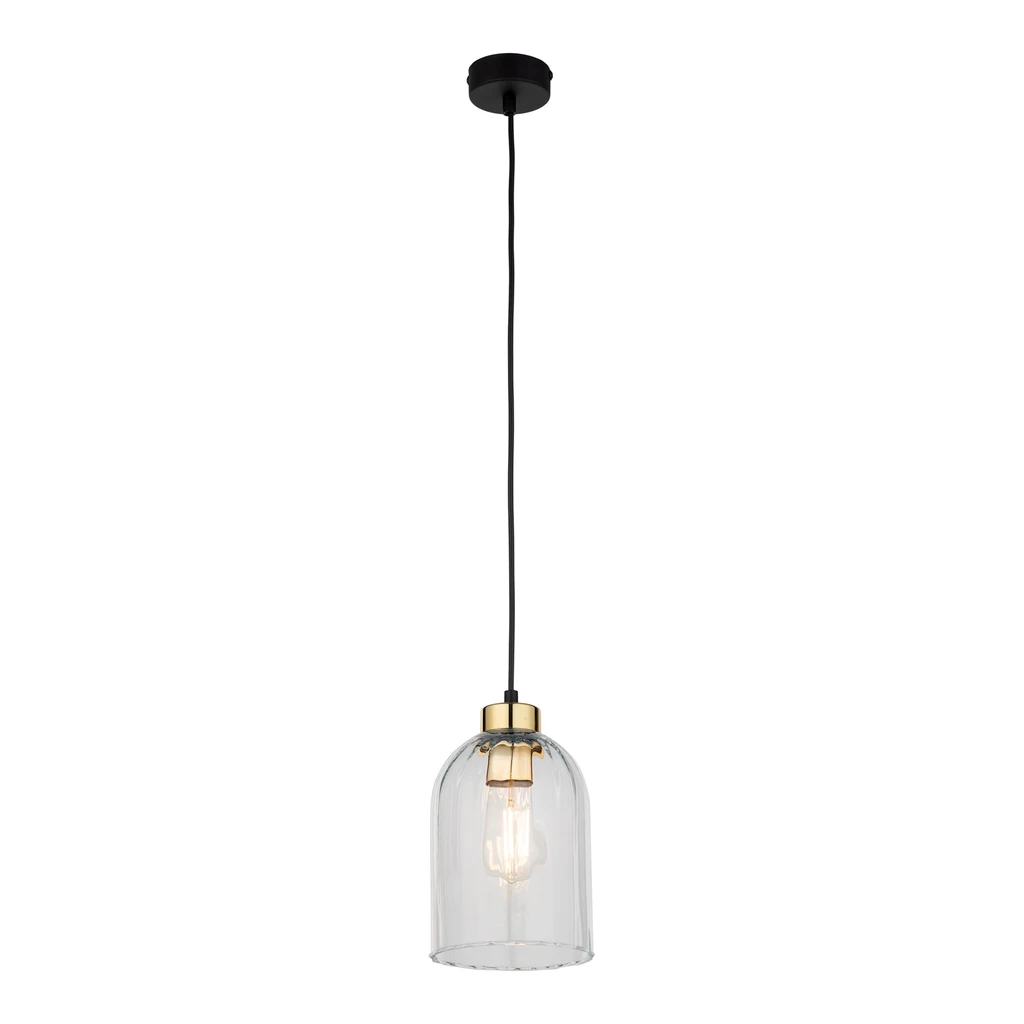 Lampa wisząca 1 klosz transparent SATIPO