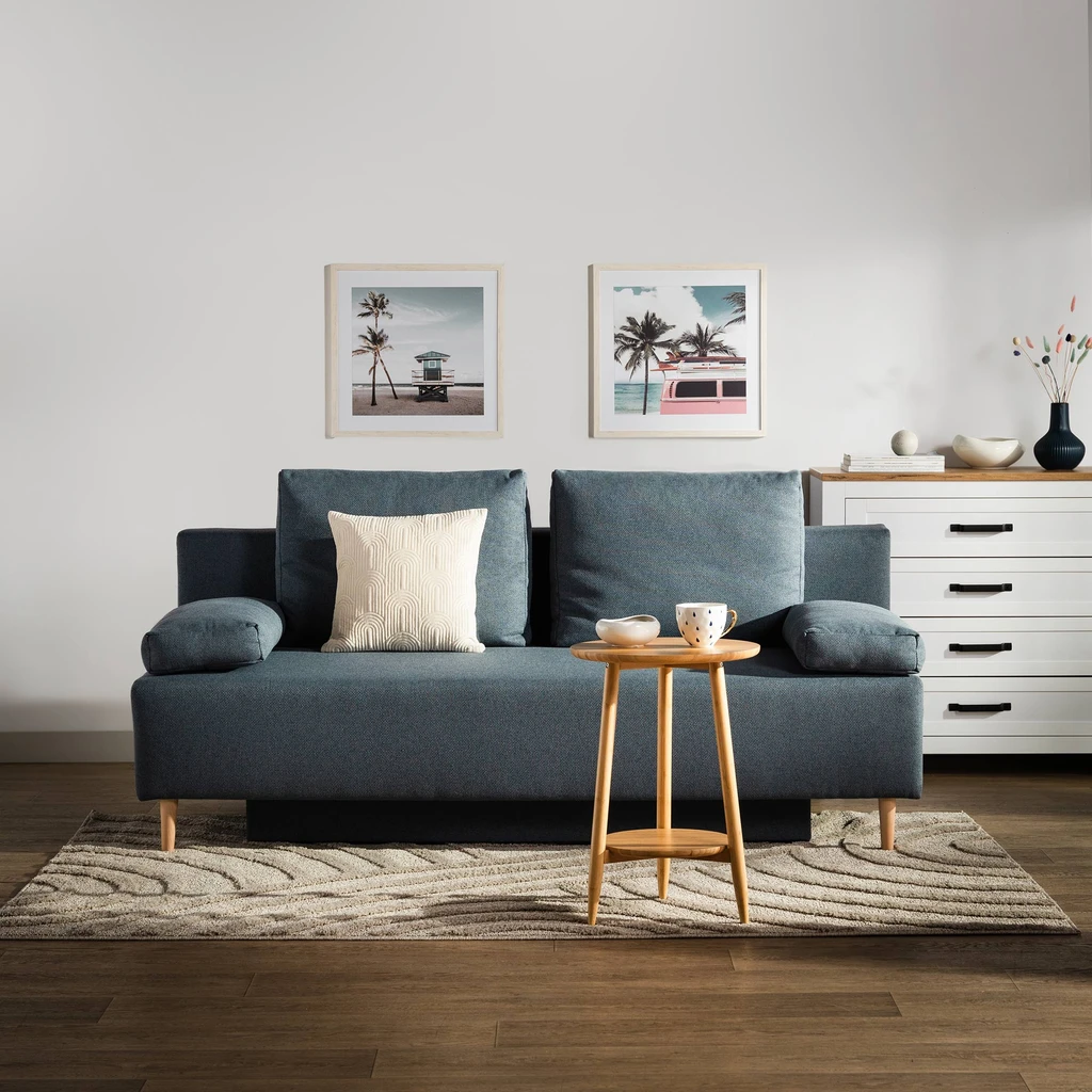 Sofa 3-osobowa niebieska TREVISO