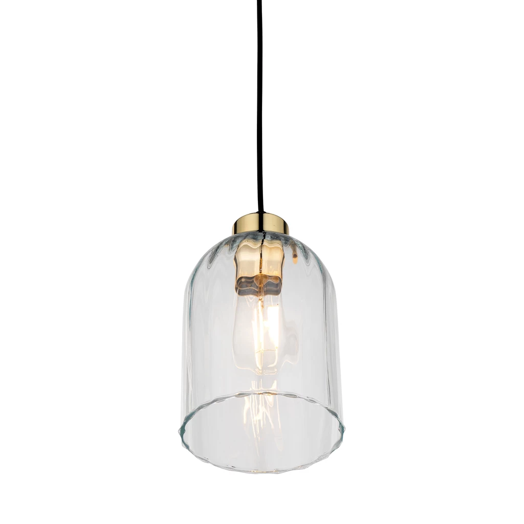 Lampa wisząca 1 klosz transparent SATIPO