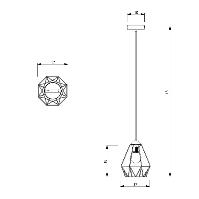 Lampa wisząca BERGEN I 604