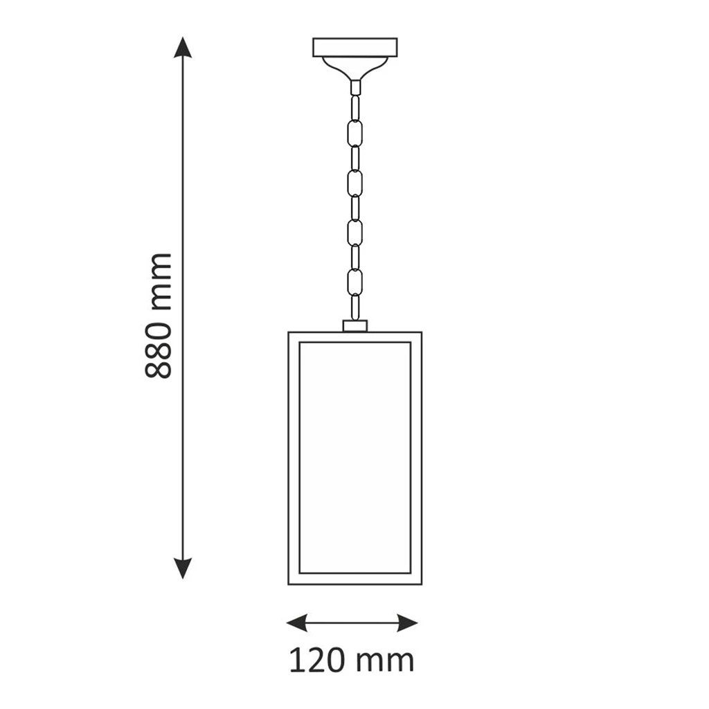 Lampa zewnętrzna latarnia wisząca grafit MALMO
