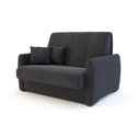 Mała sofa rozkładana ciemnoszara DALIA