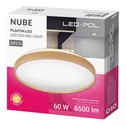 Plafon LED 60W złoty ORO NUBE