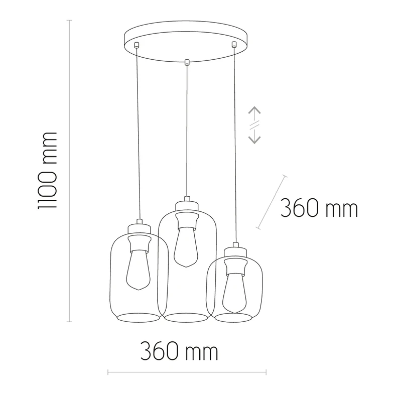 Lampa wisząca MARCO GREEN 3