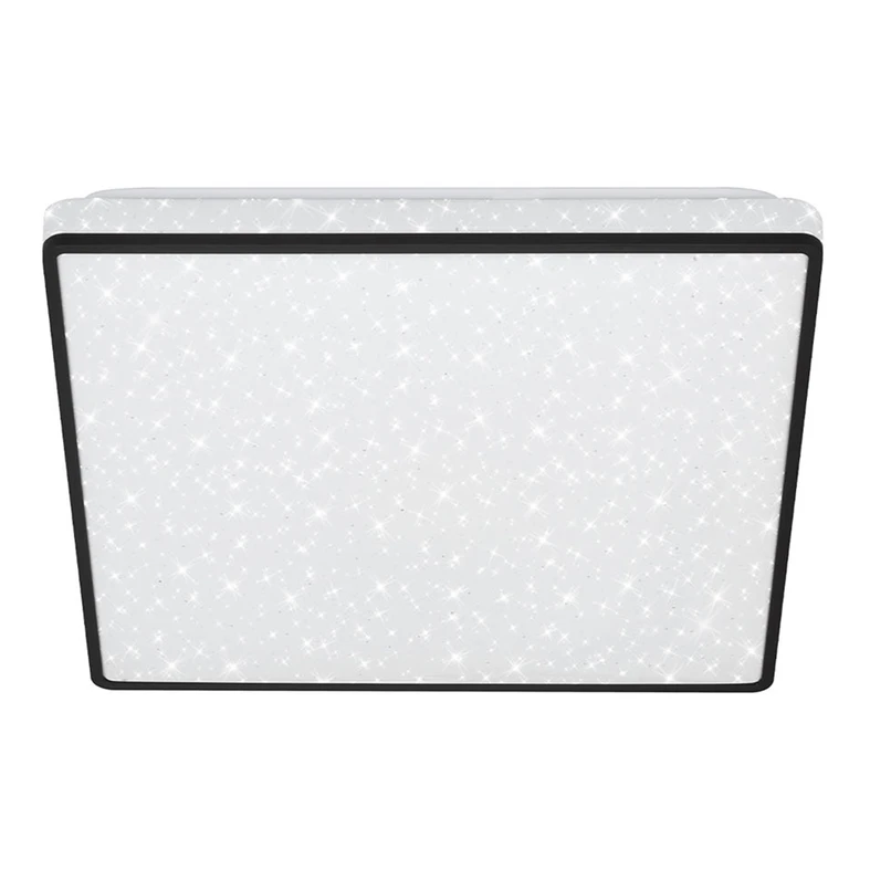 Plafon LED glamour biało-czarny LINO 27 cm