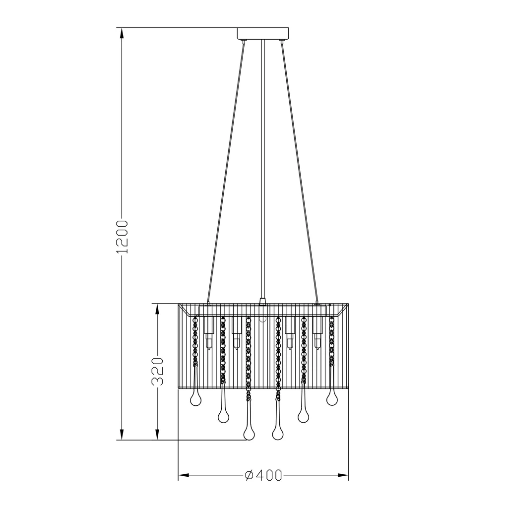 Lampa wisząca RLD92174-8A VERONA