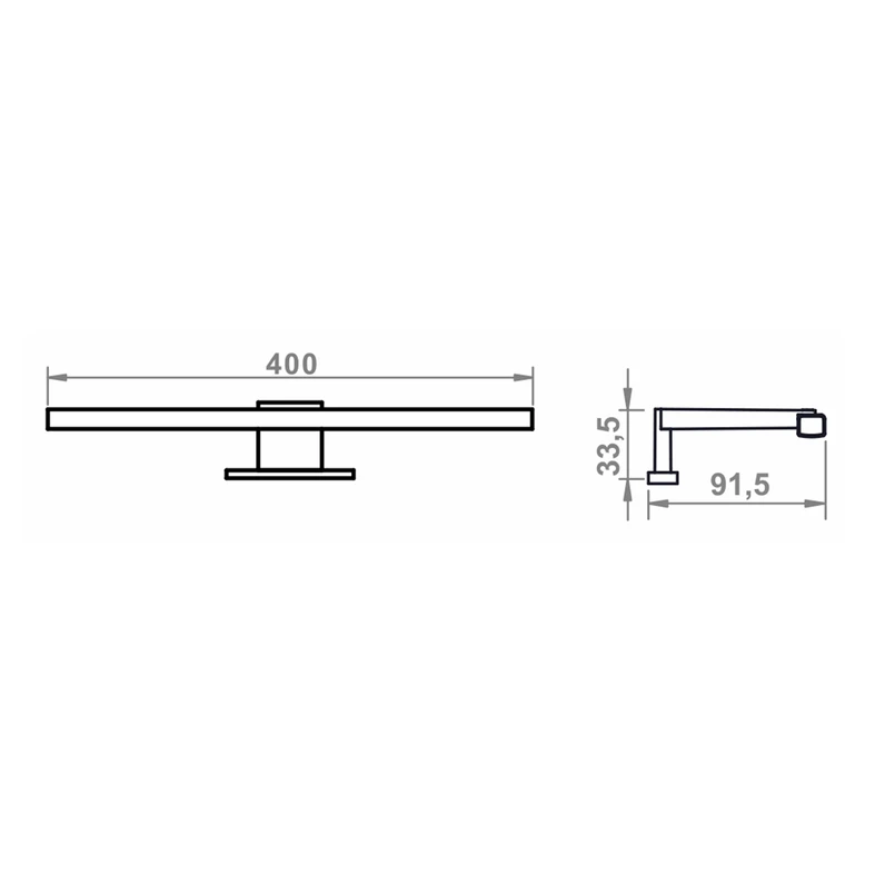 Oświetlenie zewnętrzne do szaf ADBOX 40 cm