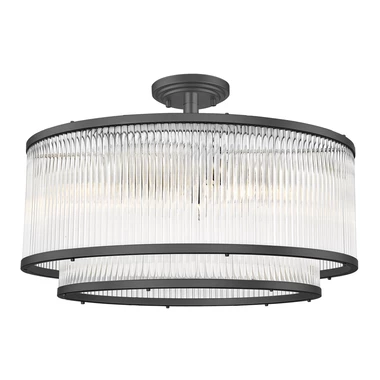 Lampa sufitowa czarna SERGIO 50 cm