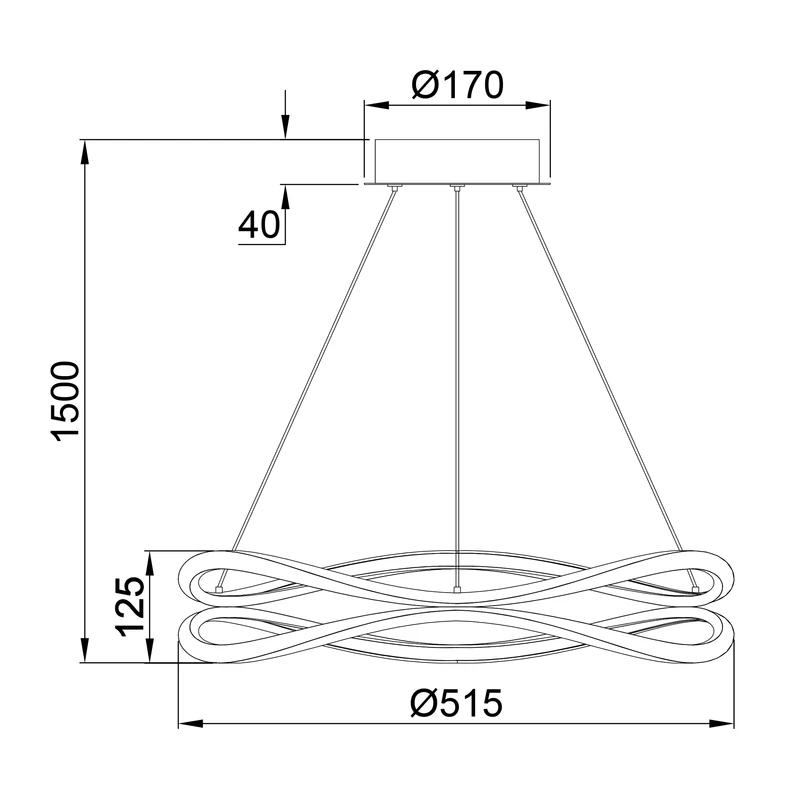 Czarny model lampy wiszącej HARLEY LED to oświetlenie salonowe. Oryginalnym wyglądem 2 pierścieni o nieregularnych kształtach wzbogaca aranżację wnętrza. 