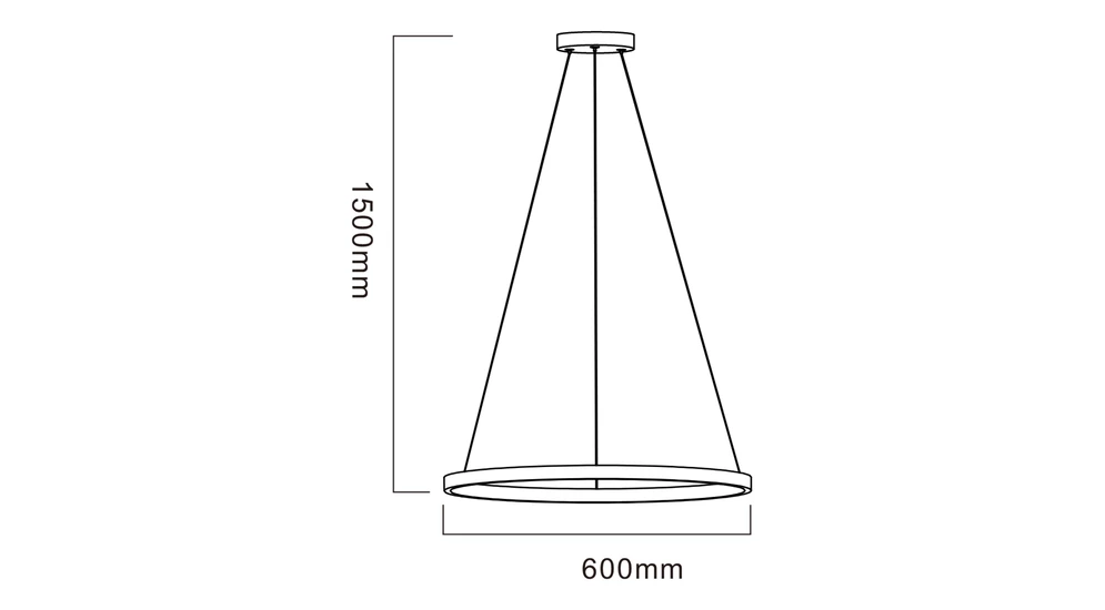 W modelu wiszącym HORIK zintegrowane z obudową oświetlenie LED ma moc 32W i strumień świetlny rzędu 3500 lumenów.