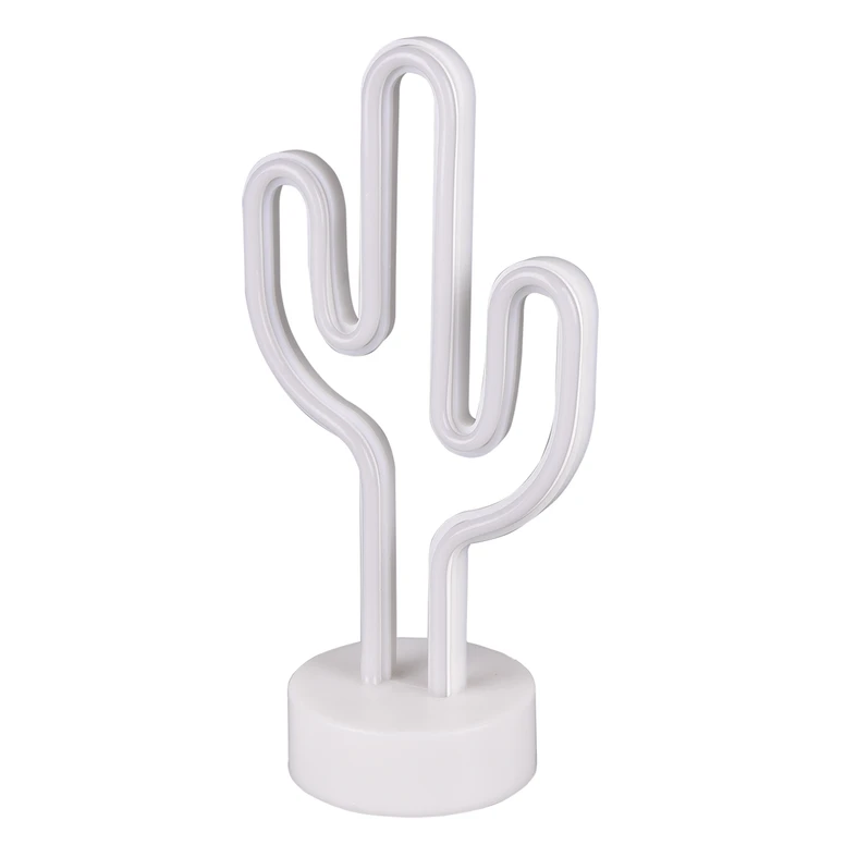 Lampa stołowa dekoracyjna LED NEON CACTUS