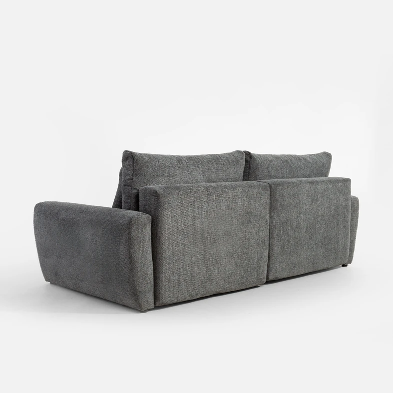 Sofa 3-osobowa szaroniebieska MEVI 