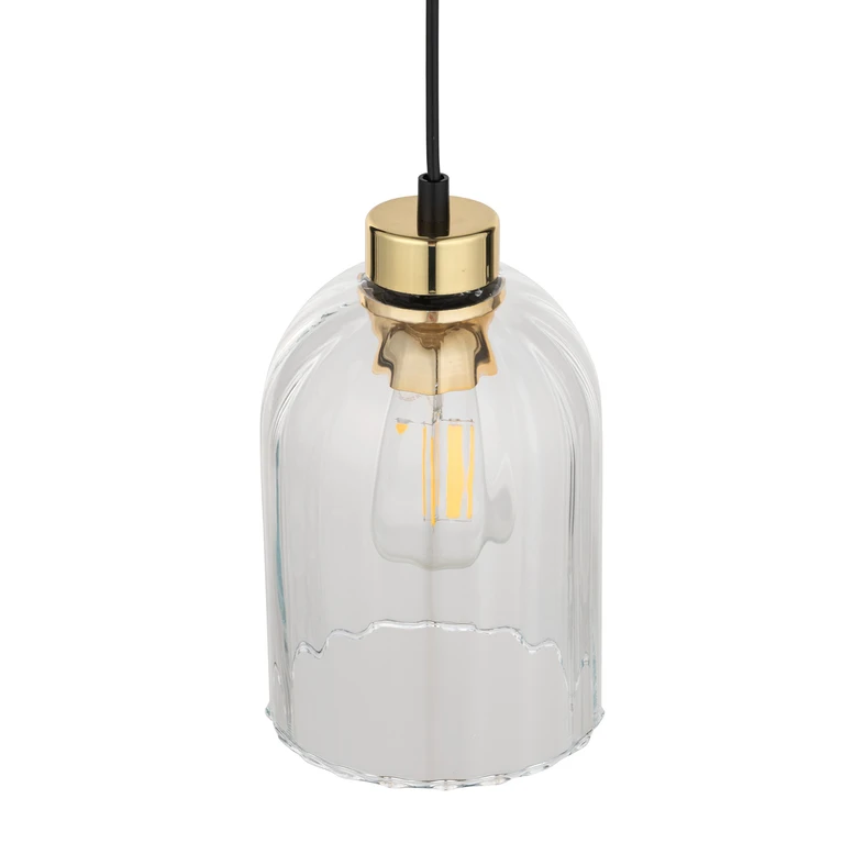 Lampa wisząca 1 klosz transparent SATIPO