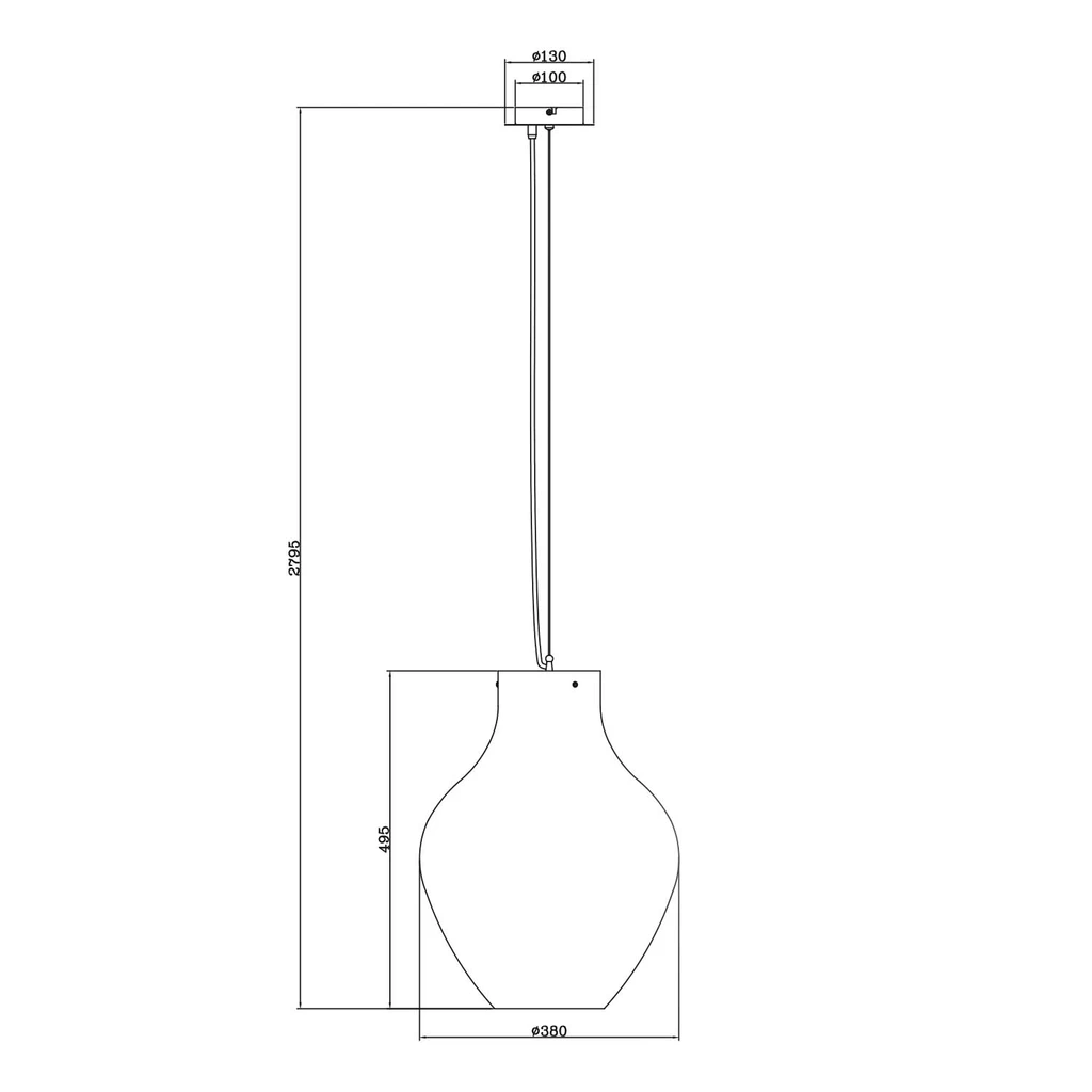 Lampa wisząca BRESSO P19066A-D38