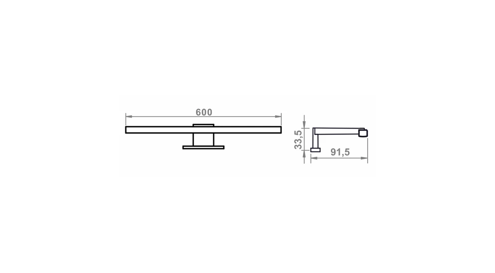 Oświetlenie zewnętrzne do szafy ADBOX 60 cm