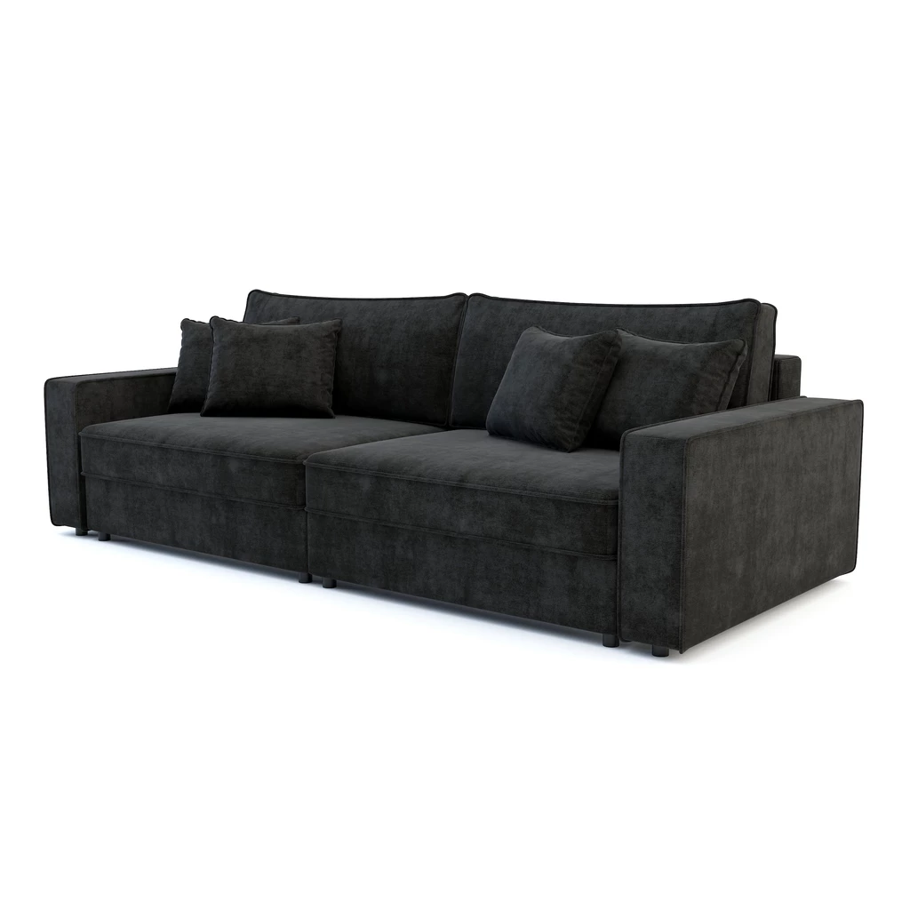 Sofa rozkładana czarna MARKOS