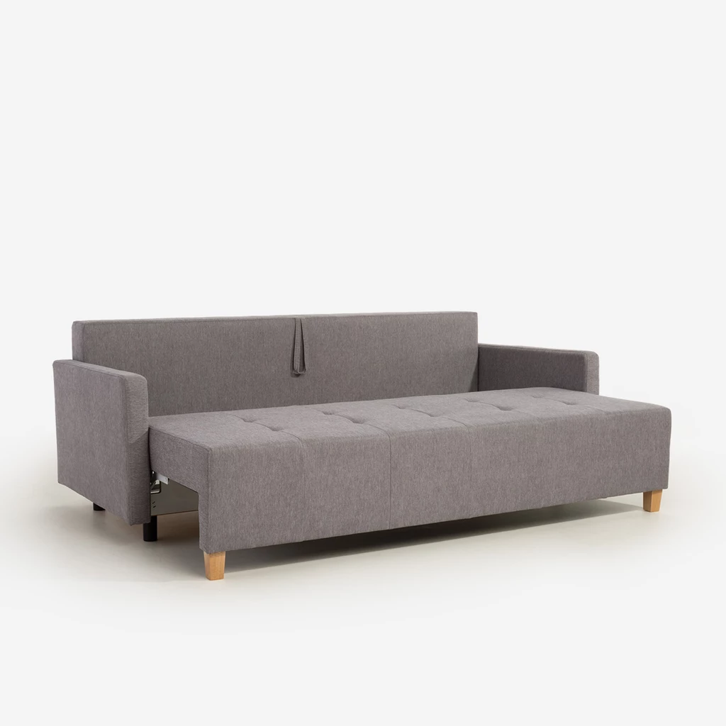 Sofa rozkładana szara ALBERTA