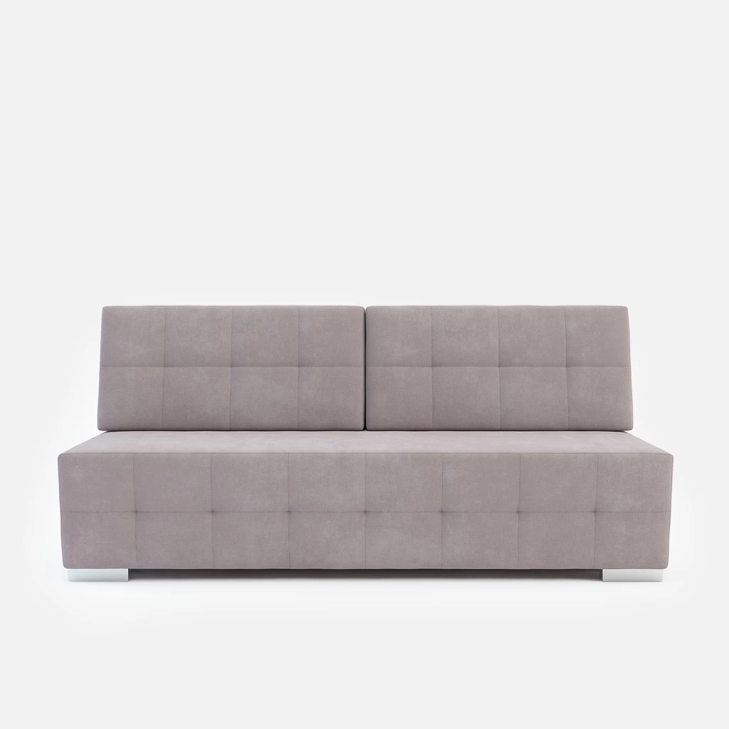 Jasnofioletowa trzyosobowa sofa