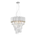 Lampa wisząca glamour chrom GLADIUS