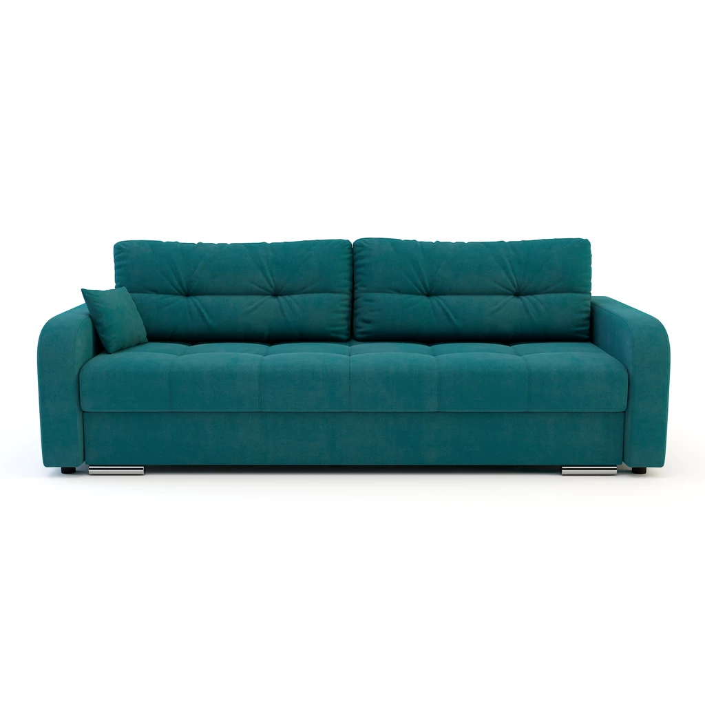 Sofa rozkładana turkusowa LEVI