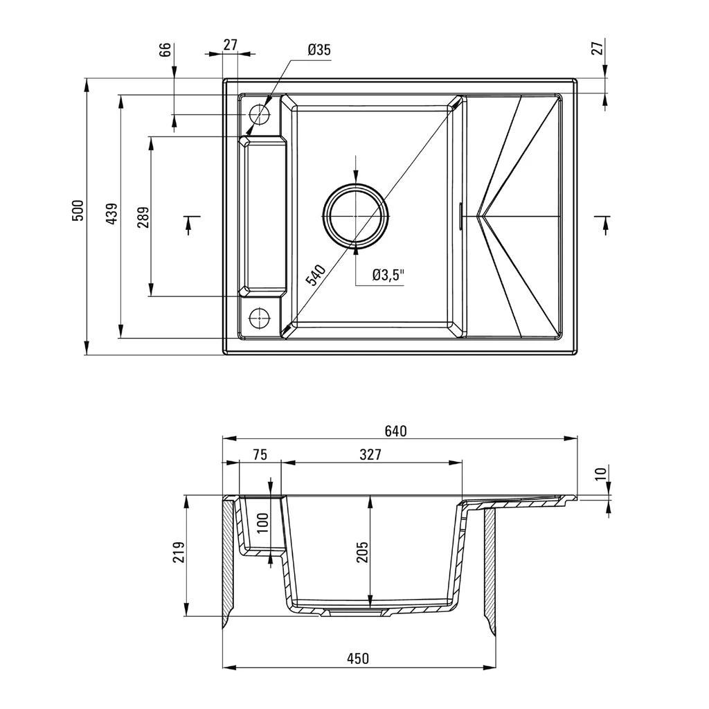 Zlewozmywak MAGNETIC ZRM G11A grafit metalik