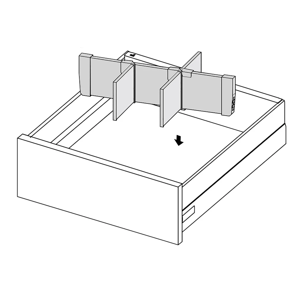 Przegroda poprzeczna INSIDE do szuflady wysokiej 60