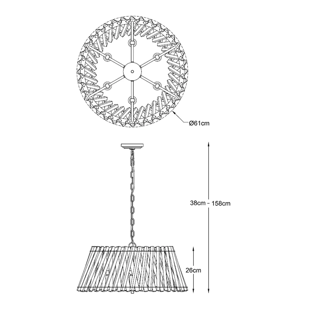 Lampa wisząca kryształ złota MIRABELL