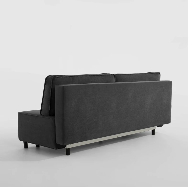 Sofa 3-osobowa ciemnoszara DENDY