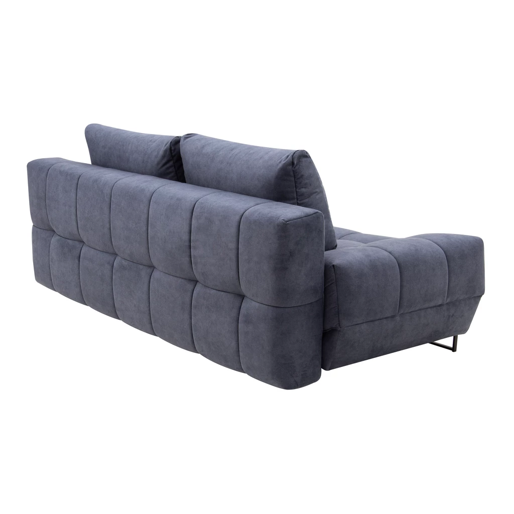 Sofa szaroniebieska pikowana LUXO