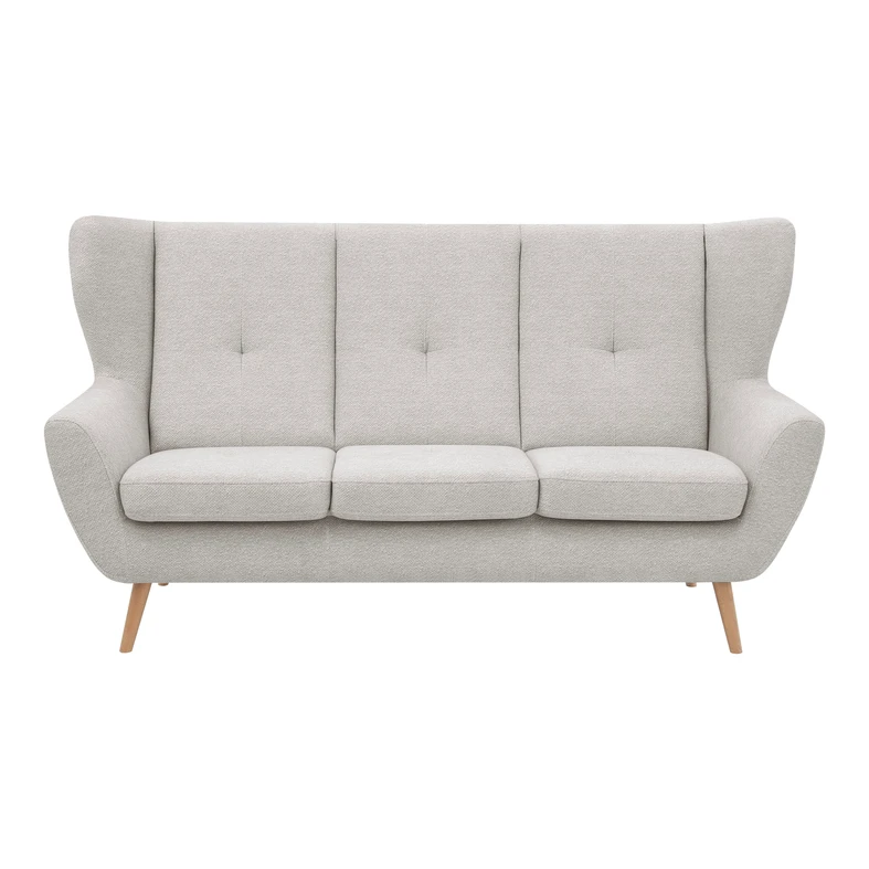 Sofa uszak boucle kremowa MOREN