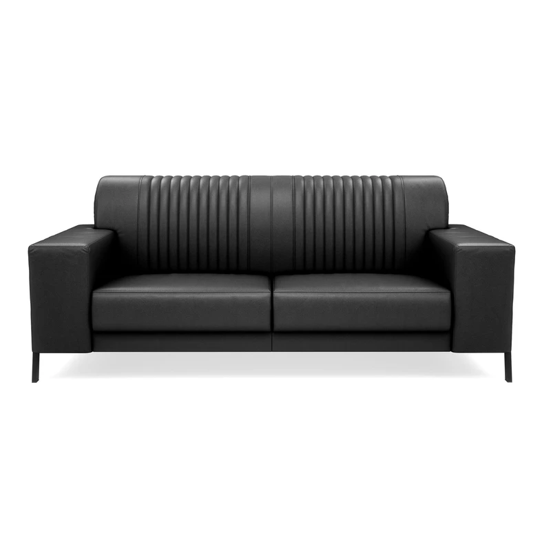 Sofa skórzana czarna ZENIT