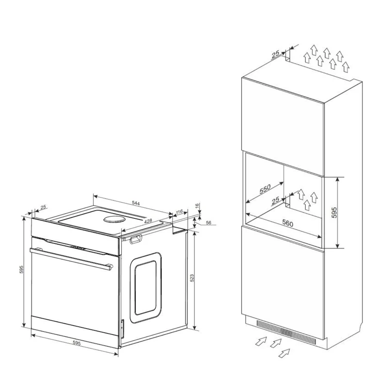 Piekarnik AMICA ED37615V STUDIO OPENUP