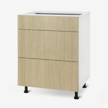 Szafka dolna z szufladami BASIC PLUS BP/D60S3 sand barbera oak