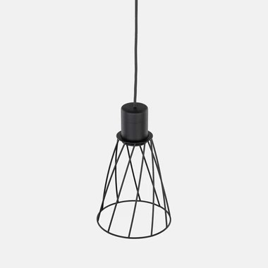 Lampa wisząca loftowa MODESTO BLACK I fi 16 cm