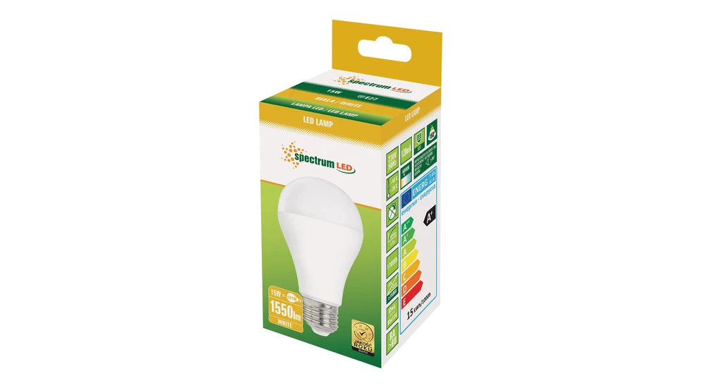 Żarówka LED E27 15W barwa neutralna GLS A65 SPECTRUM