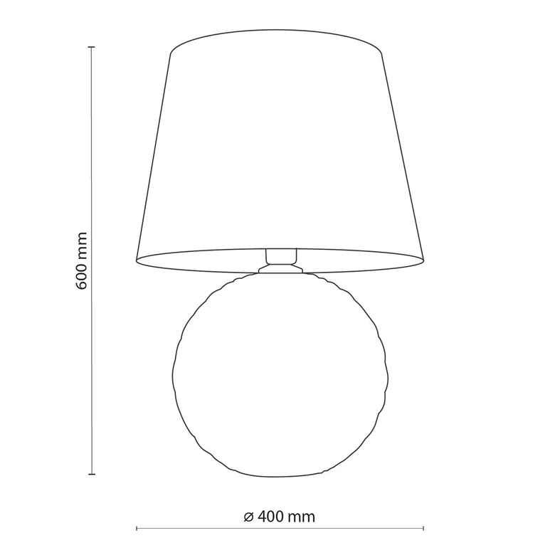 Lampa stołowa ceramiczna czarna SANTANA