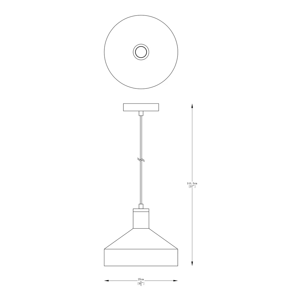 Lampa wisząca czarno-złota SIGMA I