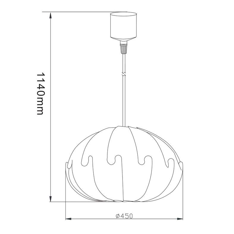 Lampa wisząca ANITA TL-770P-C