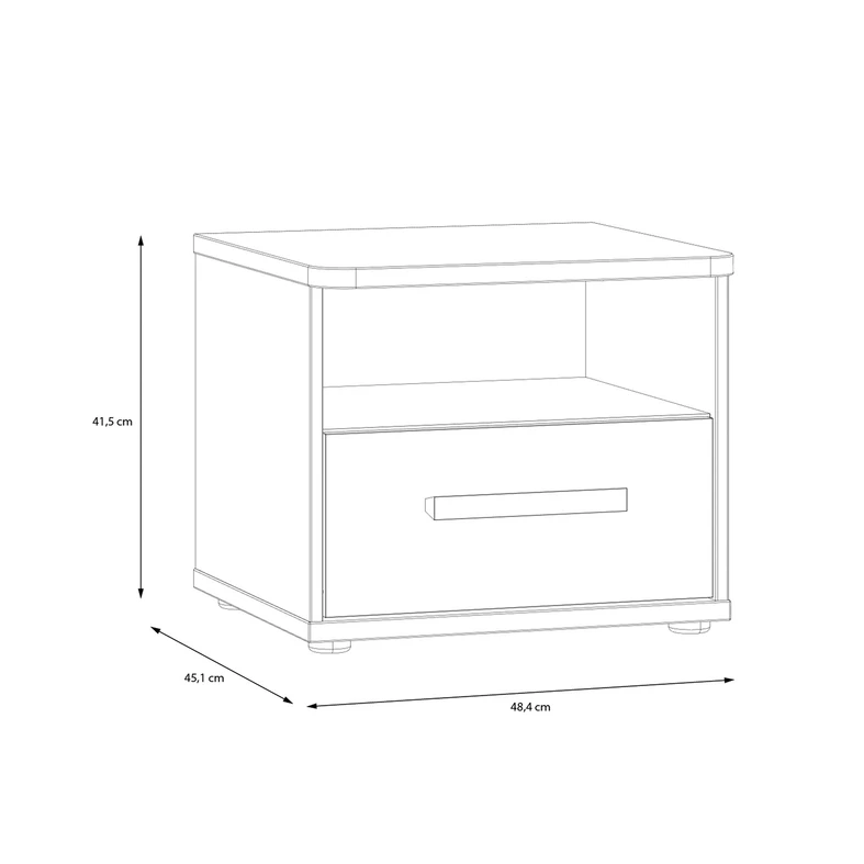 Szafka nocna z szufladą OGAI
