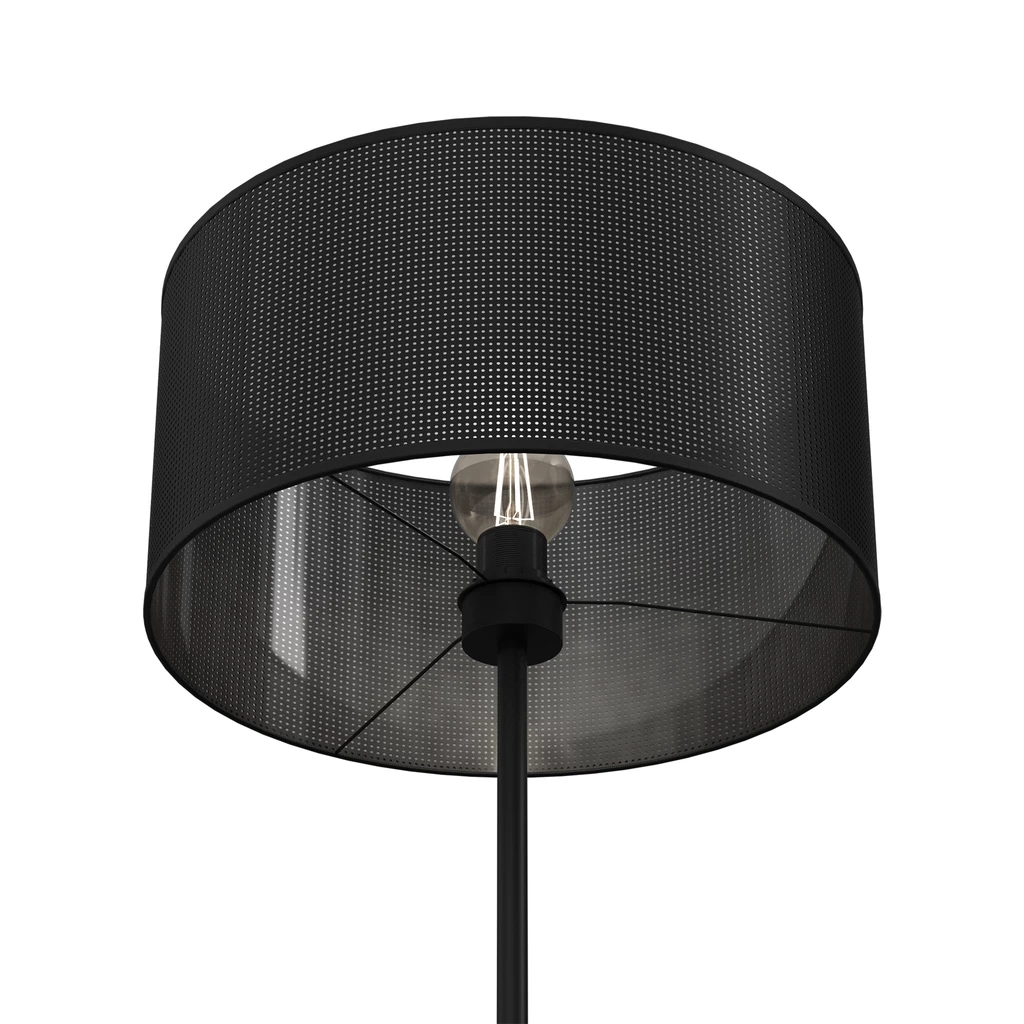 Lampa podłogowa czarna LOFT